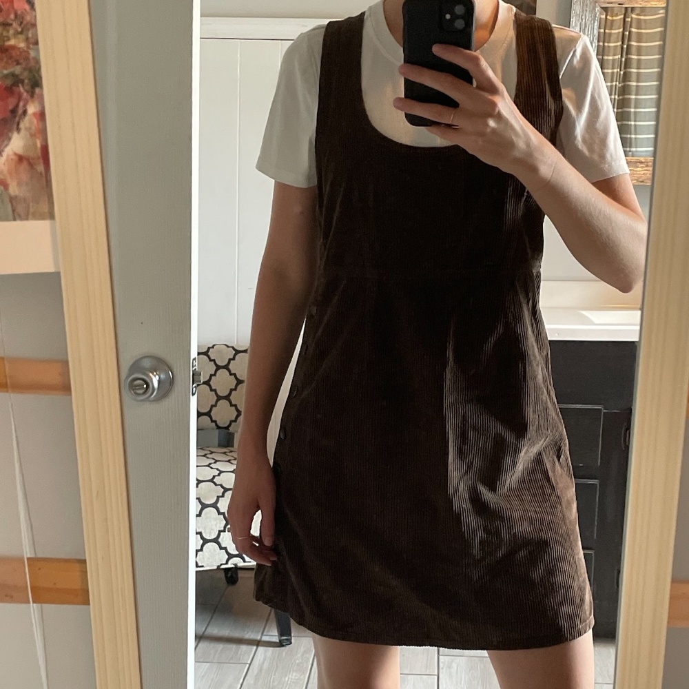 American Eagle Brown Corduroy Dress